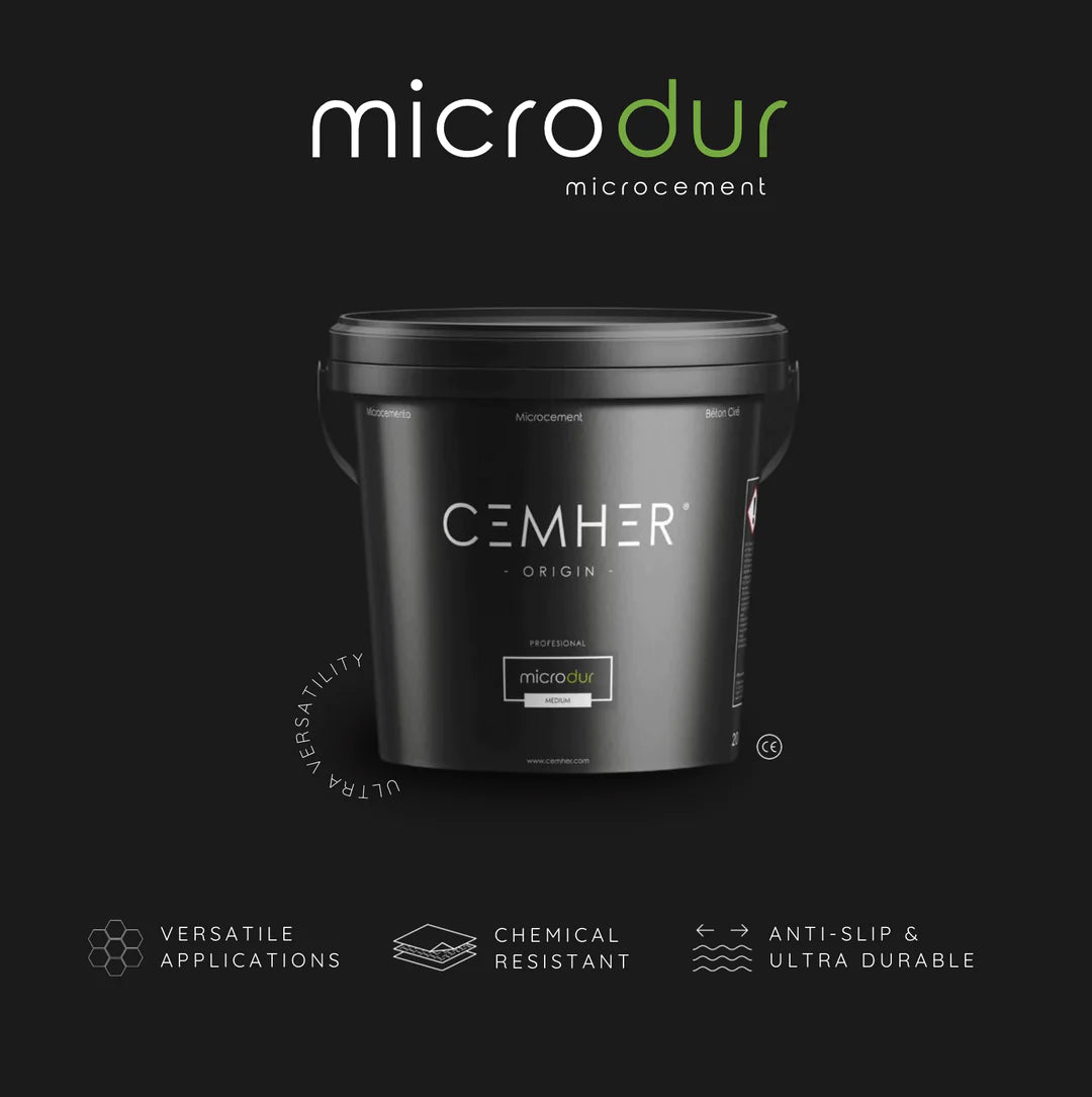 CEMHER Microcement Australia microdur bucket premium features 